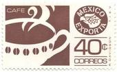 Mexiko - poštovní známka s tematikou kávy